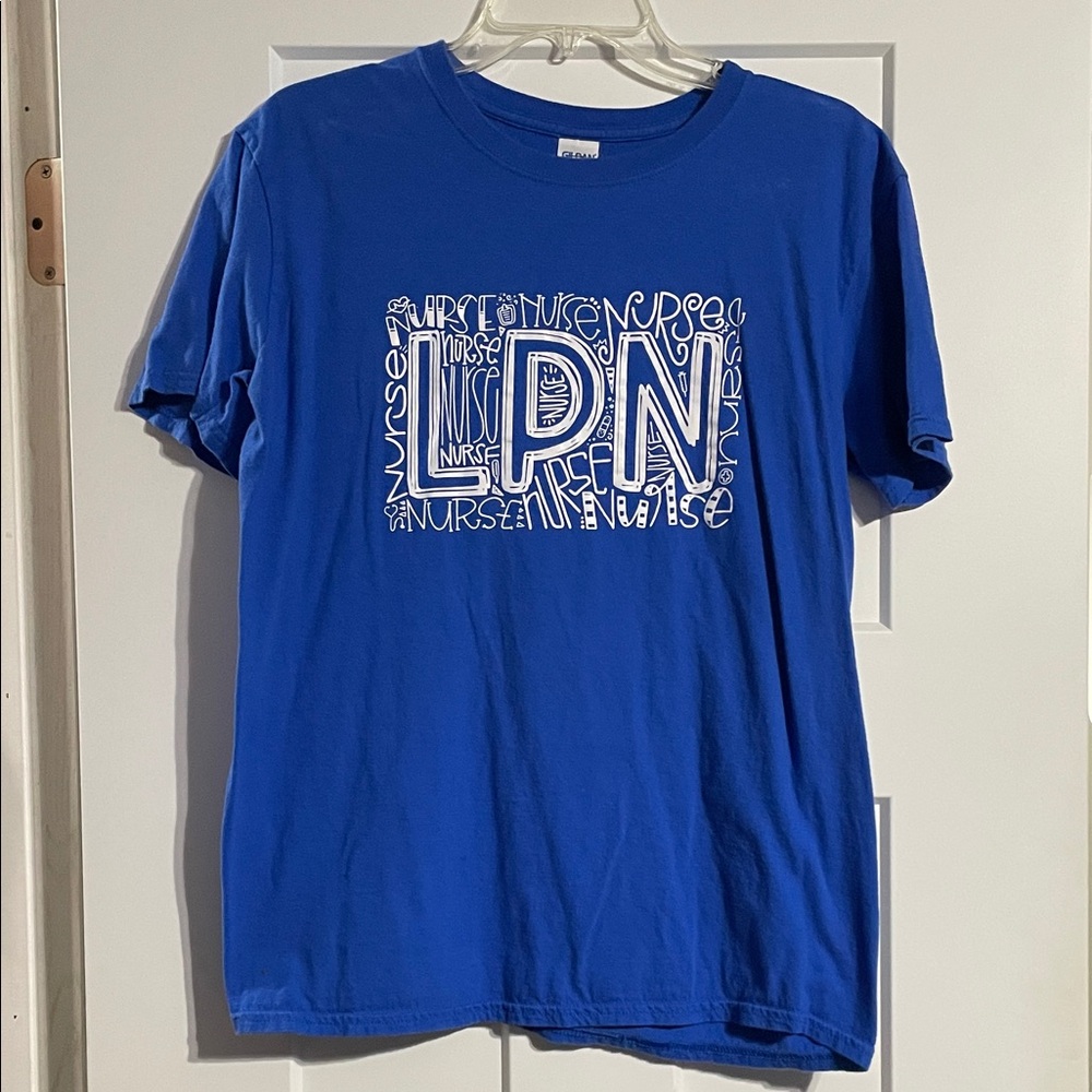 Gildan Blue LPN Graphic Tee